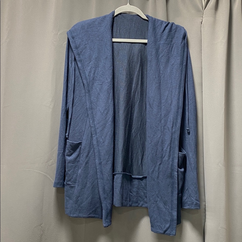 Laguna Hooded Cardigan in Mariner Midnight - S